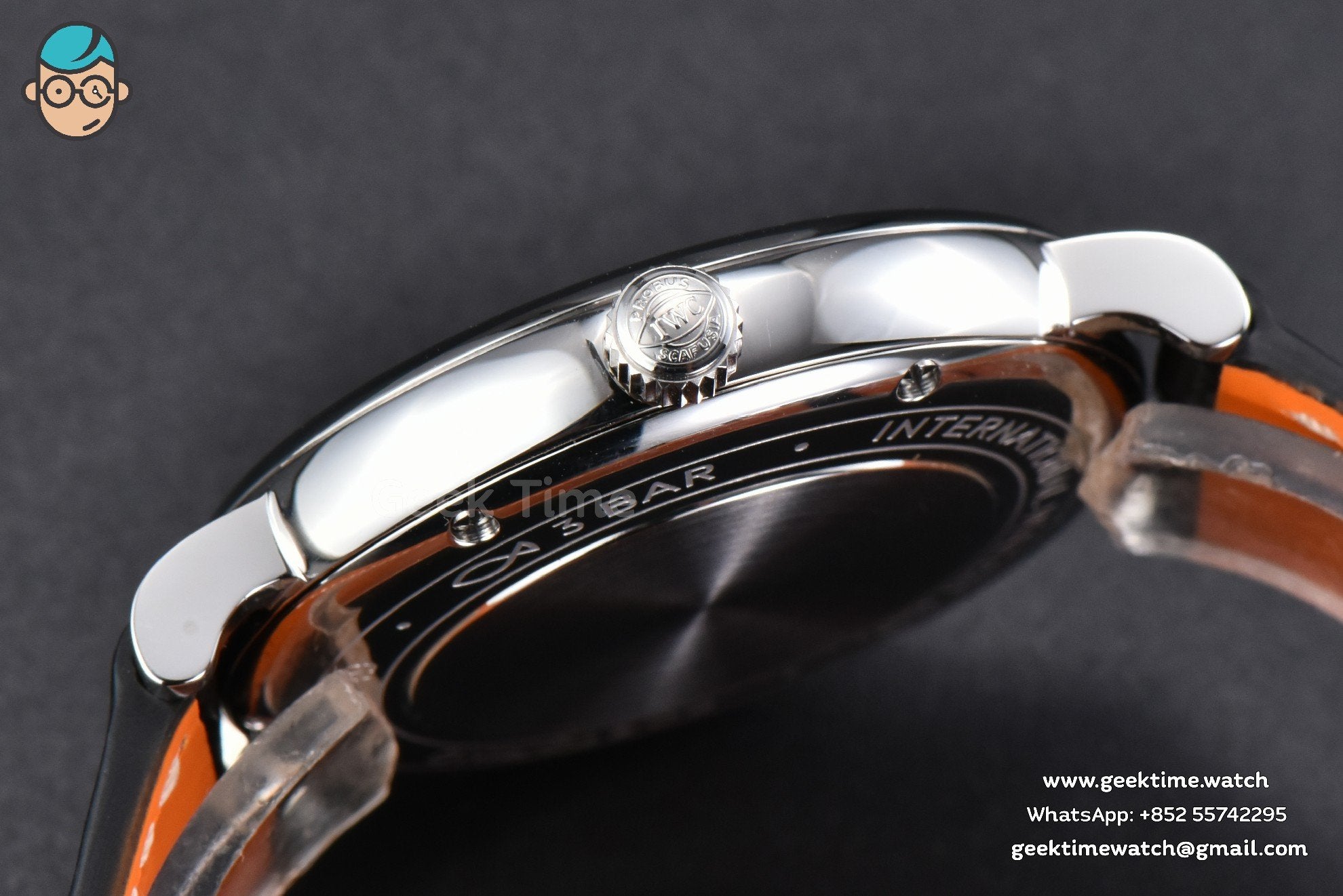 Portofino V7F 37mm Gray Dial Silver Marker Black Leather Strap A2892 - Image 12