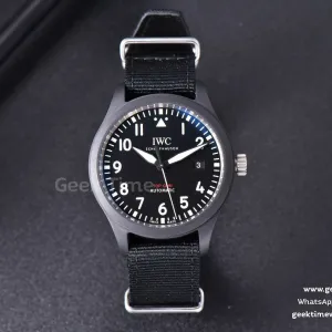 Pilot Top Gun IW326901 MKSF 41mm cinturino in nylon nero 9015
