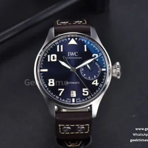 Big Pilot Rodeo Drive IW501002 ZF 46mm blaues Zifferblatt Lederarmband V2 A51111