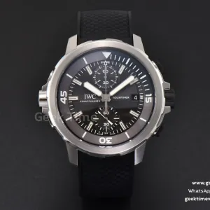 Aquatimer Chrono 44mm RSF quadrante nero cinturino in caucciù nero A7750