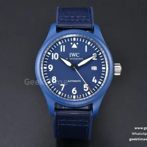 Pilot IW328101 ZF 41mm ceramica blu Laureus cinturino in nylon blu A32111