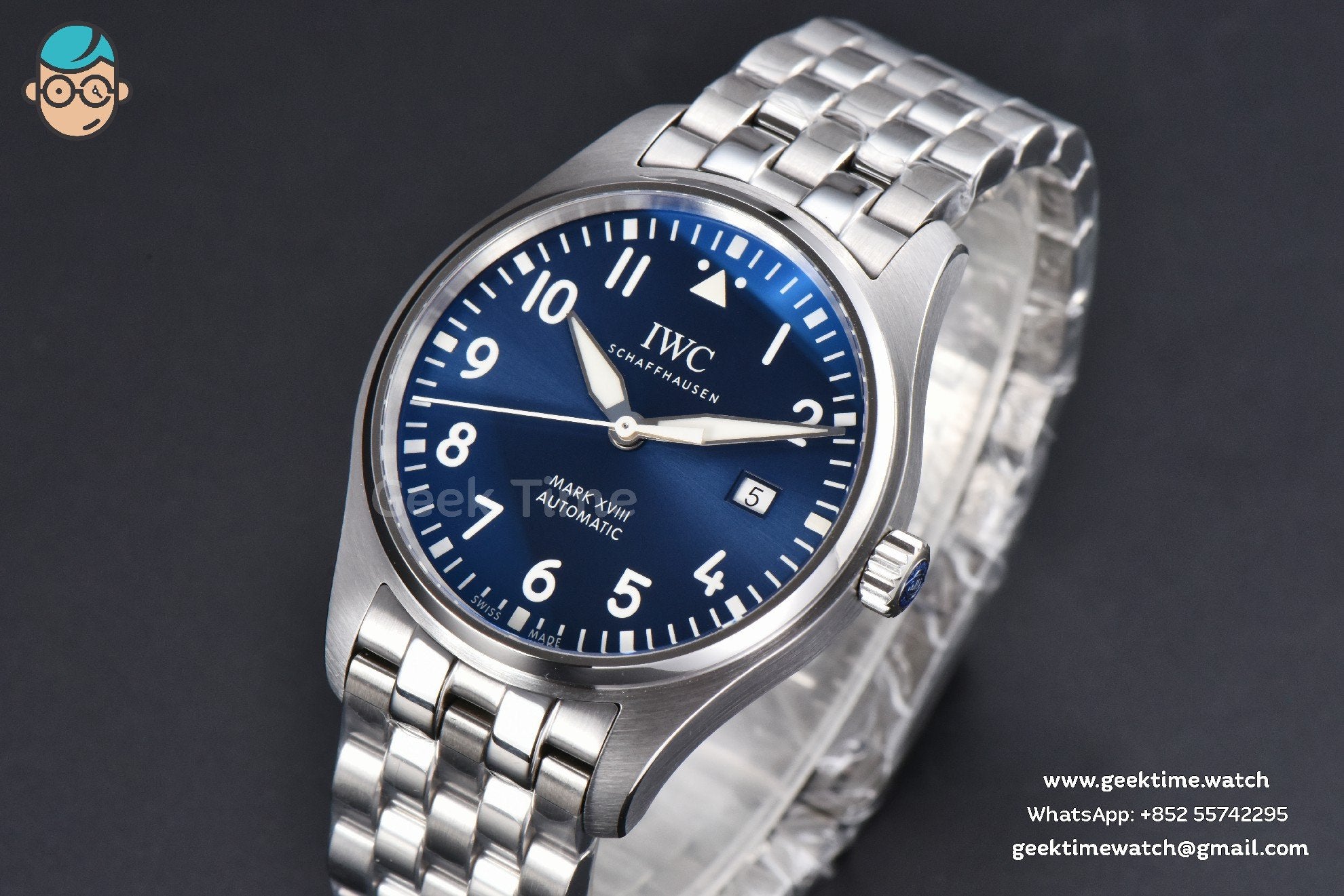 Mark XVIII IW327016 V7F 40mm esfera azul ‘Little Prince’ brazalete SS V7F A2892 - Image 2
