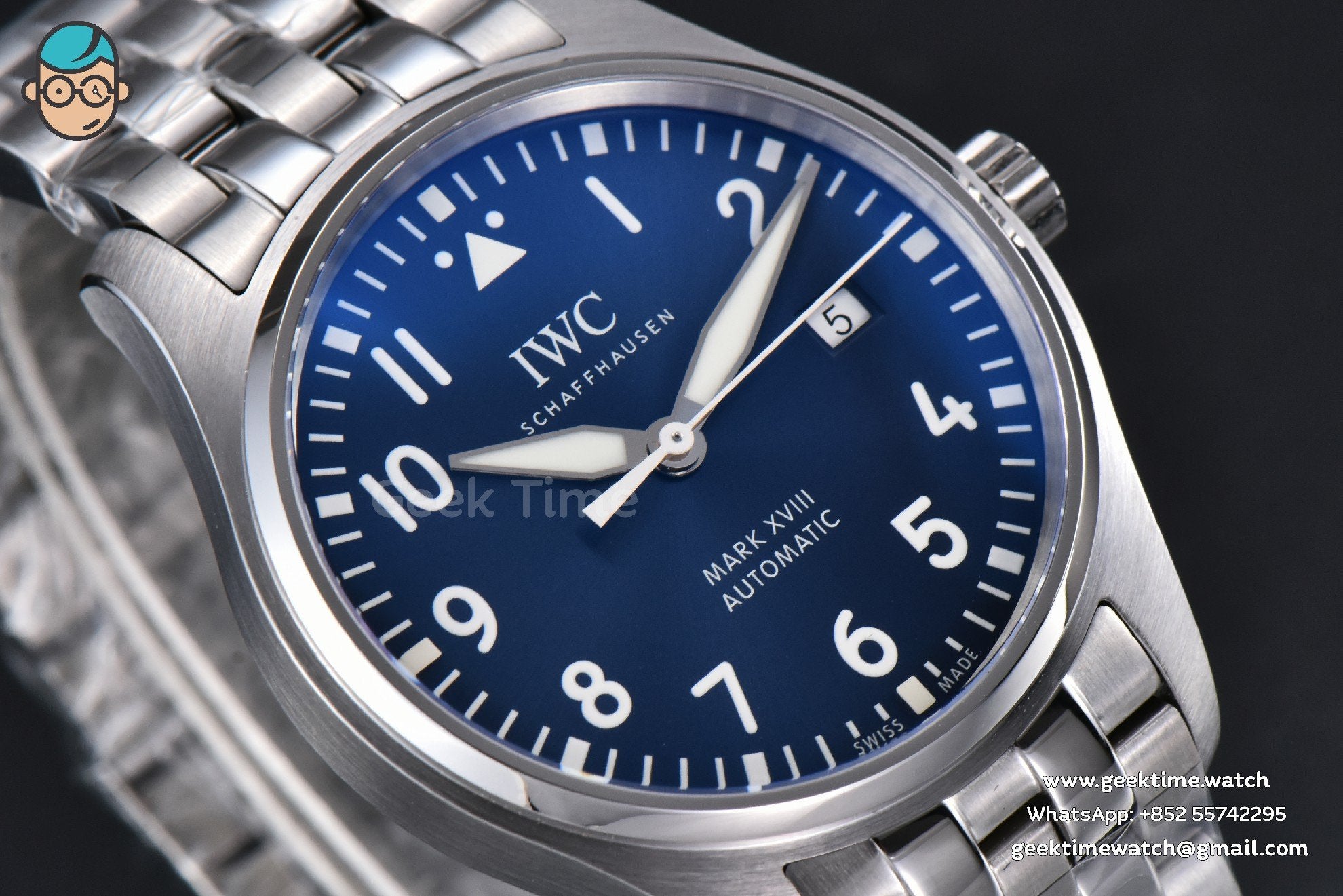 Mark XVIII IW327016 V7F 40mm esfera azul ‘Little Prince’ brazalete SS V7F A2892 - Image 10