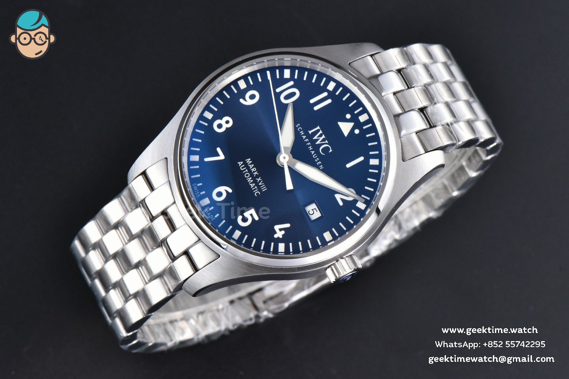 Mark XVIII IW327016 V7F 40mm esfera azul ‘Little Prince’ brazalete SS V7F A2892 - Image 11