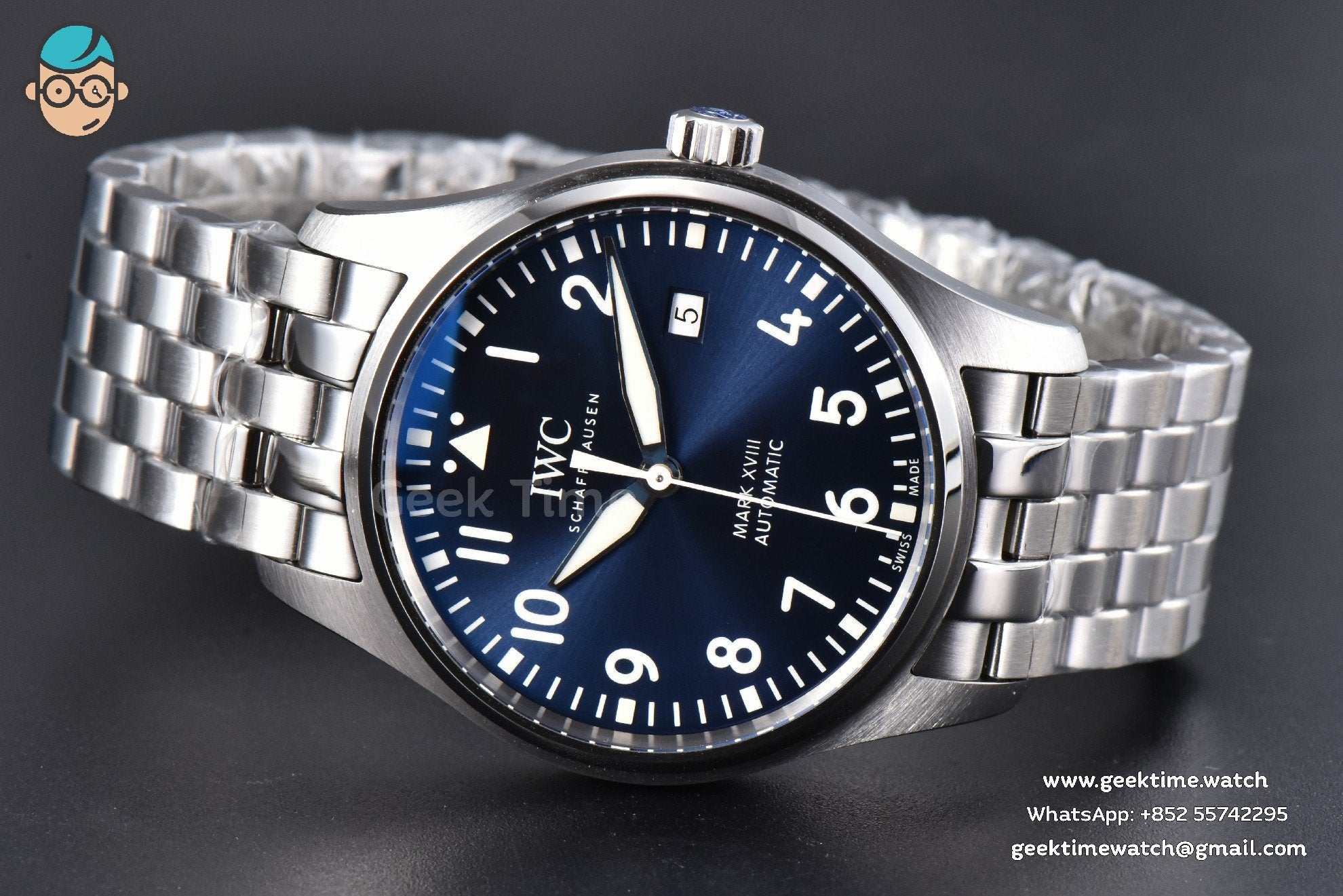 Mark XVIII IW327016 V7F 40mm esfera azul ‘Little Prince’ brazalete SS V7F A2892 - Image 12