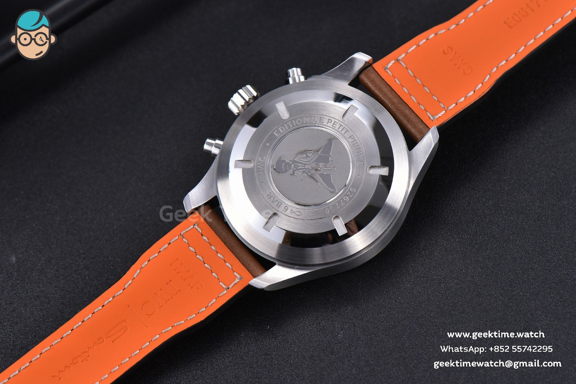 Pilot Chrono Spitfire IW377714 ZF 43mm Blue Dial Brown Leather Strap A7750 - Image 13