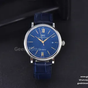 Portofino ‘150 Years’ 40mm V7F quadrante blu indici YG cinturino in pelle blu A2892/SW200