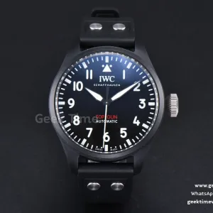 Top Gun IW326901 Keramik 41mm M+F schwarzes Zifferblatt schwarzes Kautschukarmband 9015