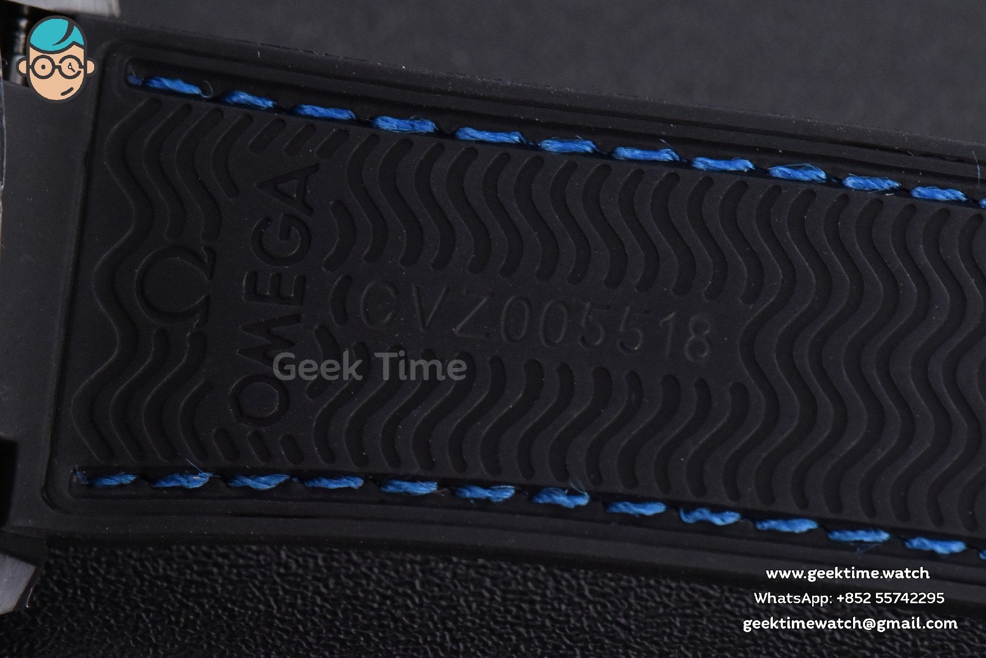 Planet Ocean 600m Deep Black Real Ceramic 45.5mm VSF Black/Blue Dial Black Rubber Strap A8906 - Image 24