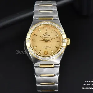 Constellation 29mm TWSF YG esfera YG con diamantes brazalete YG/SS A8700