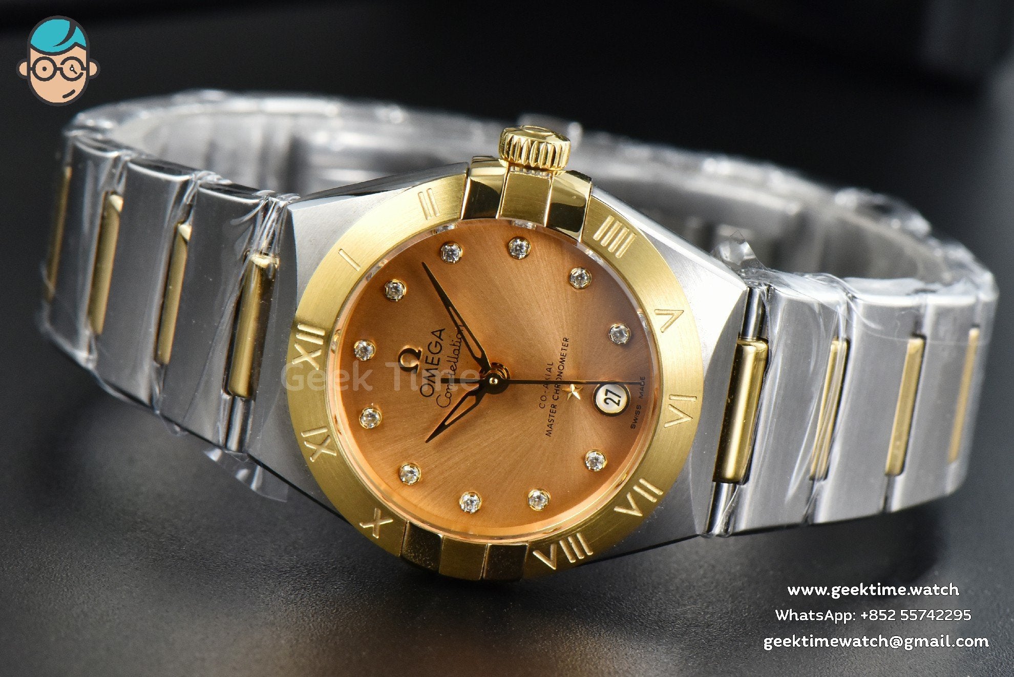 Constellation 29mm TWSF YG esfera dorada brazalete YG/SS A8700 - Image 9