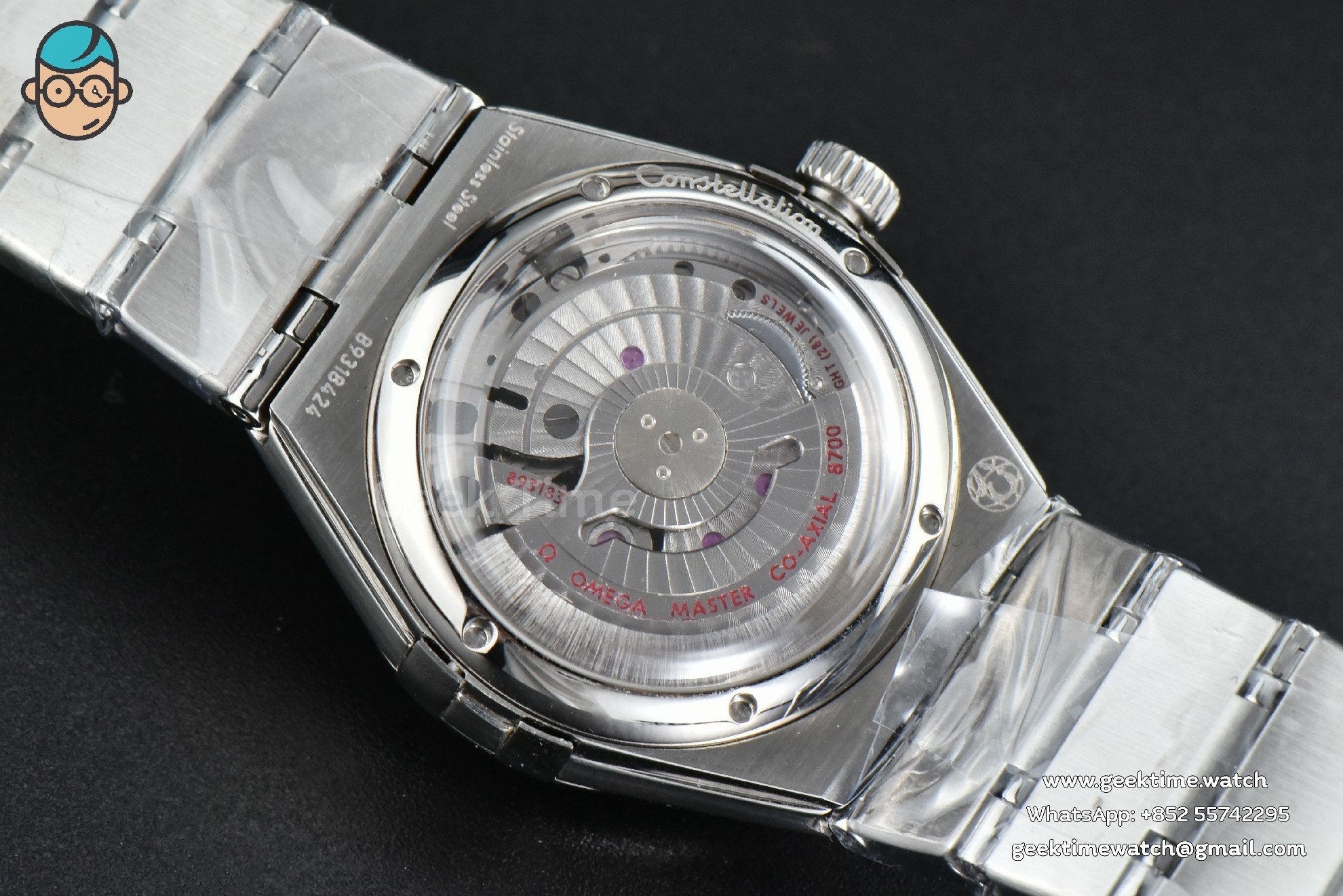 Constellation 29mm TWSF RG cadran blanc bracelet RG/SS A8700 - Image 13