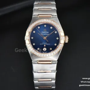 Constellation 29mm TWSF RG esfera azul con diamantes brazalete RG/SS A8700