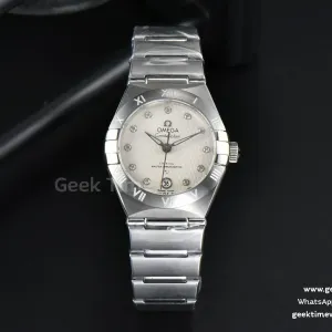 Constellation 29mm TWSF esfera blanca texturizada brazalete SS A8700