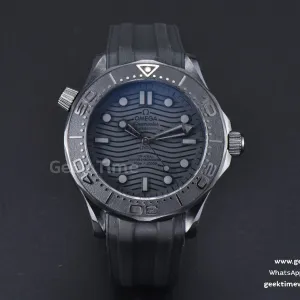 Seamaster Diver 300M Keramik Nekton ORF 43.5mm schwarzes Zifferblatt Kautschukarmband A8806