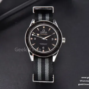 Seamaster Spectre 007 VSF 41mm Black Limited Zifferblatt Nylonarmband A8400