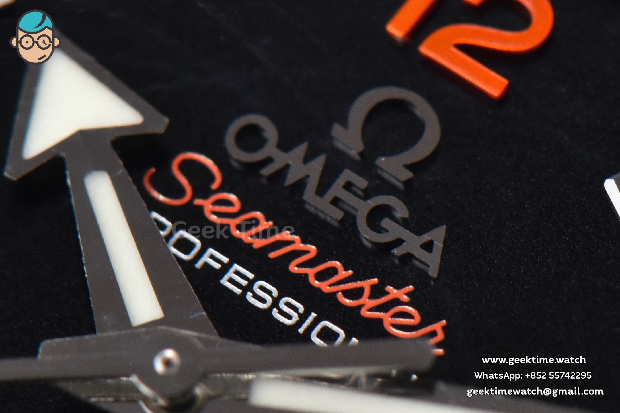 Planet Ocean 600m 42mm VSF Black Dial Orange Marker Rubber Strap A8500 - Image 4