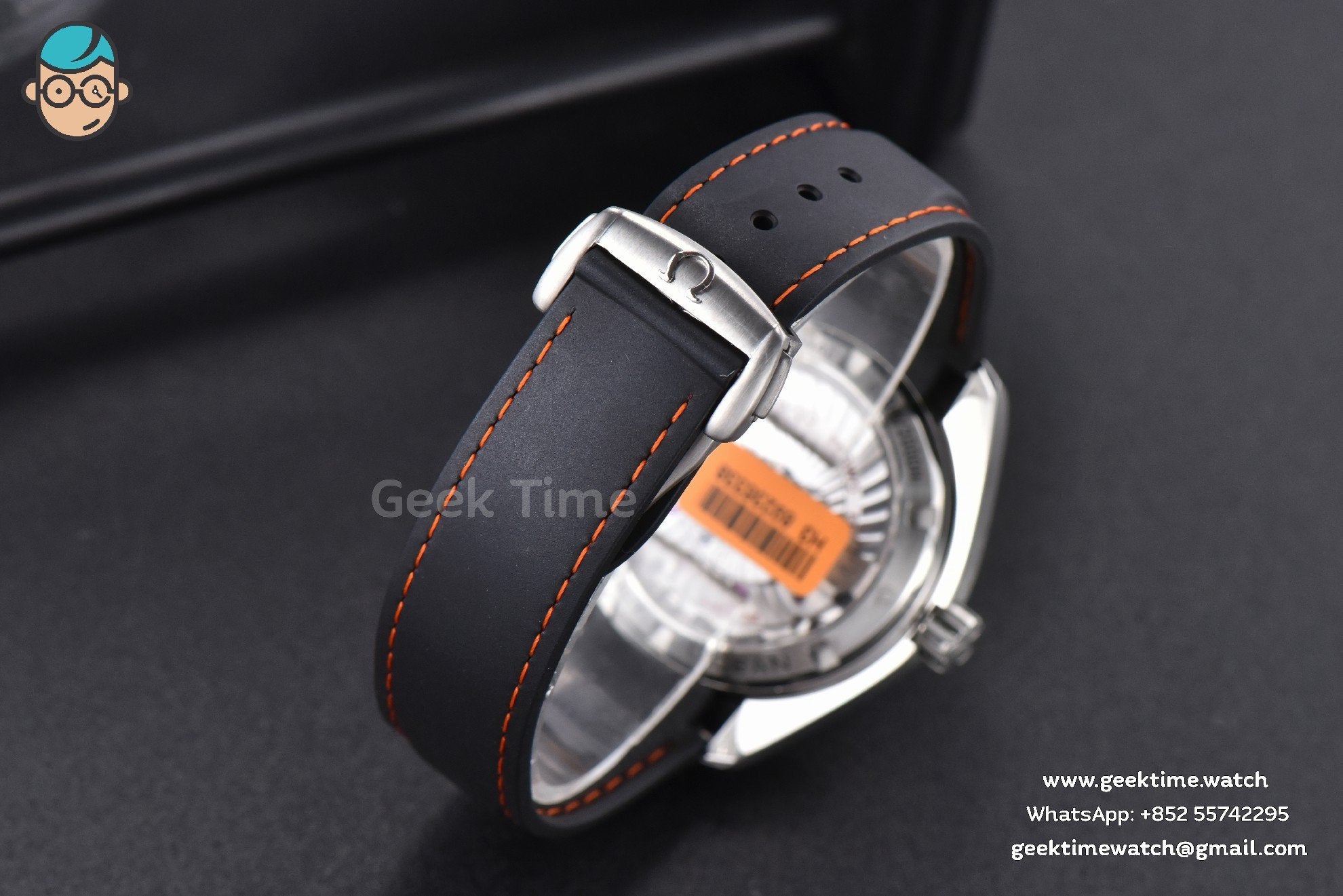 Planet Ocean 600m 42mm VSF Black Dial Orange Marker Rubber Strap A8500 - Image 19