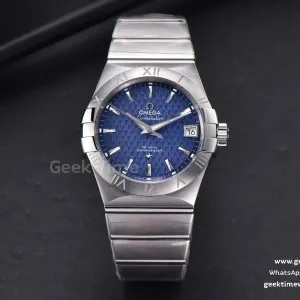 Constellation VSF 38mm esfera azul texturizada brazalete SS A8500