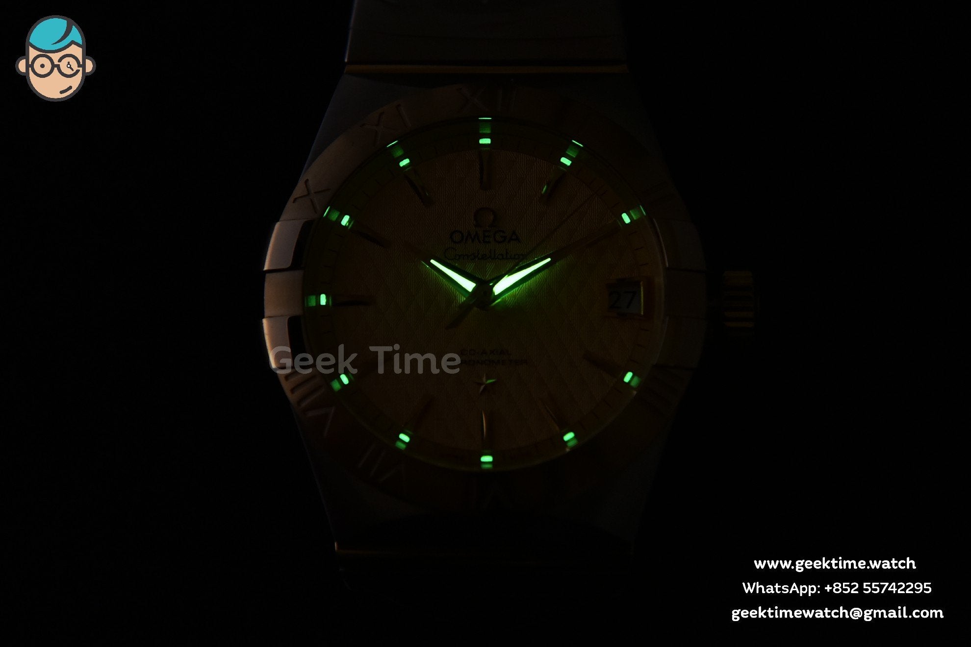 Constellation YG/SS VSF 38mm cadran texturé doré bracelet YG/SS A8500 - Image 21