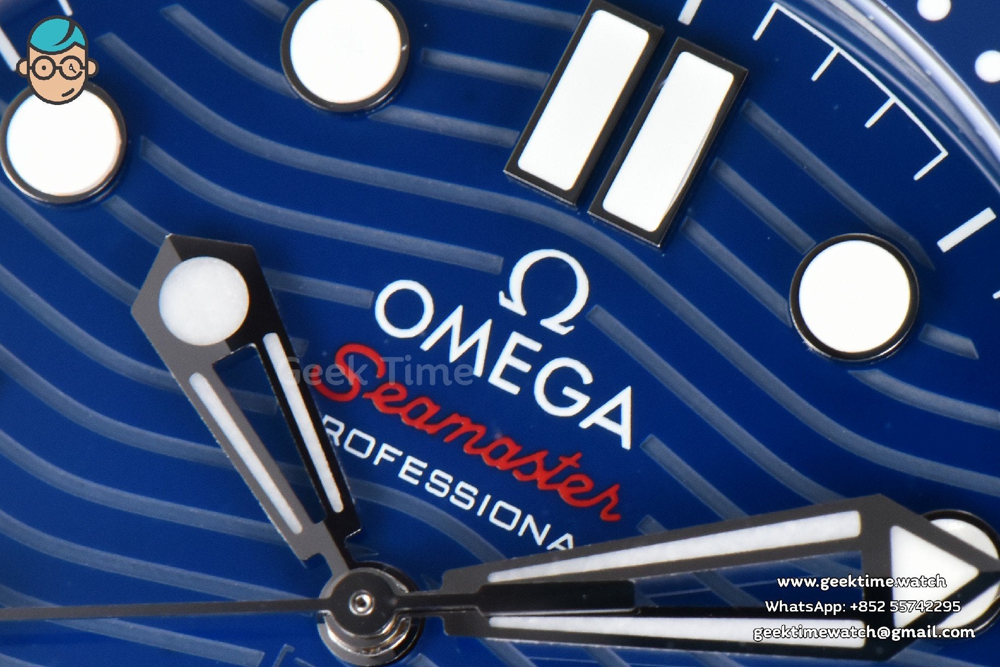 Seamaster Diver 300M 42mm ZF Blue Ceramic Blue Dial Blue Rubber Strap A8800 - Image 3