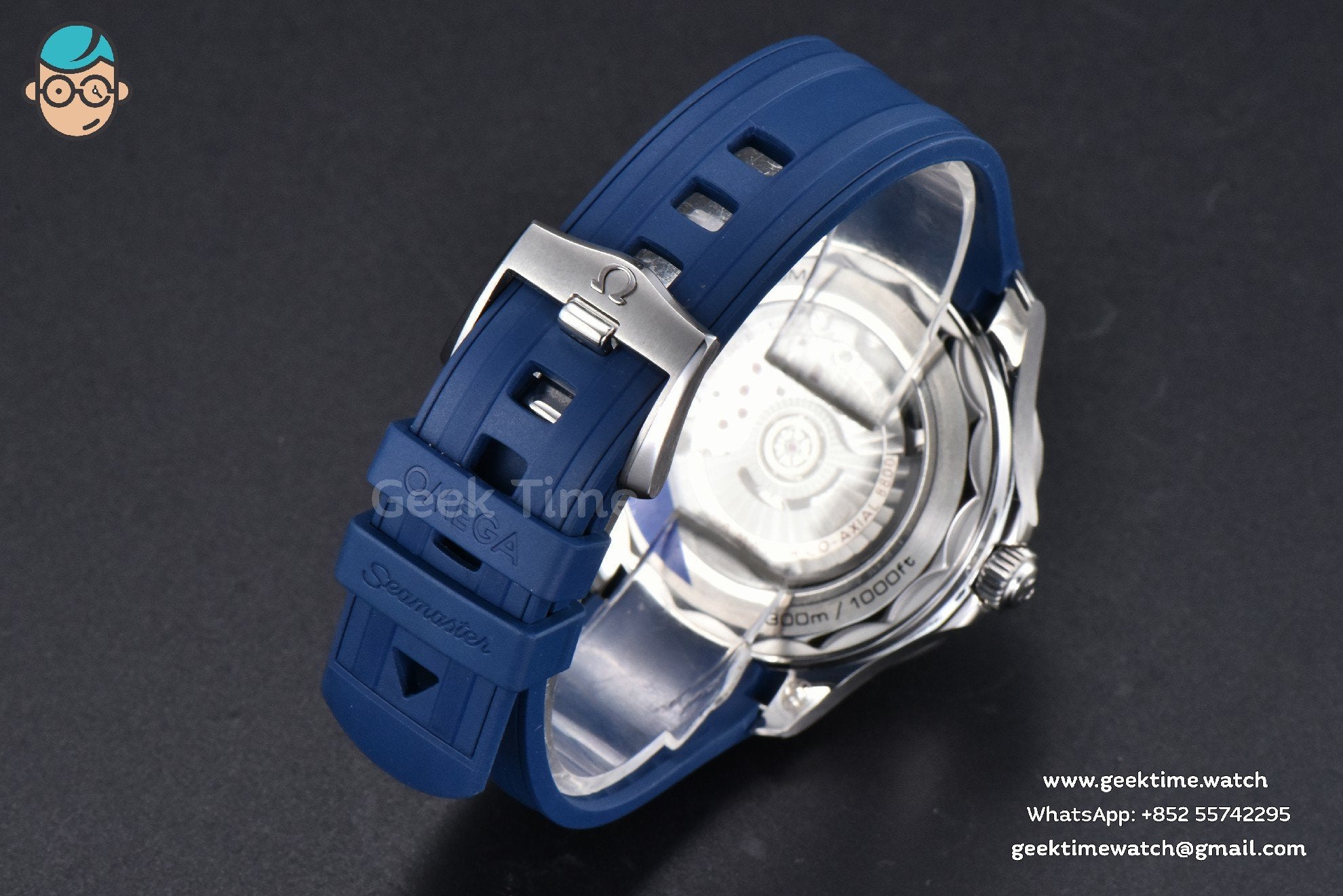 Seamaster Diver 300M 42mm ZF Blue Ceramic Blue Dial Blue Rubber Strap A8800 - Image 26