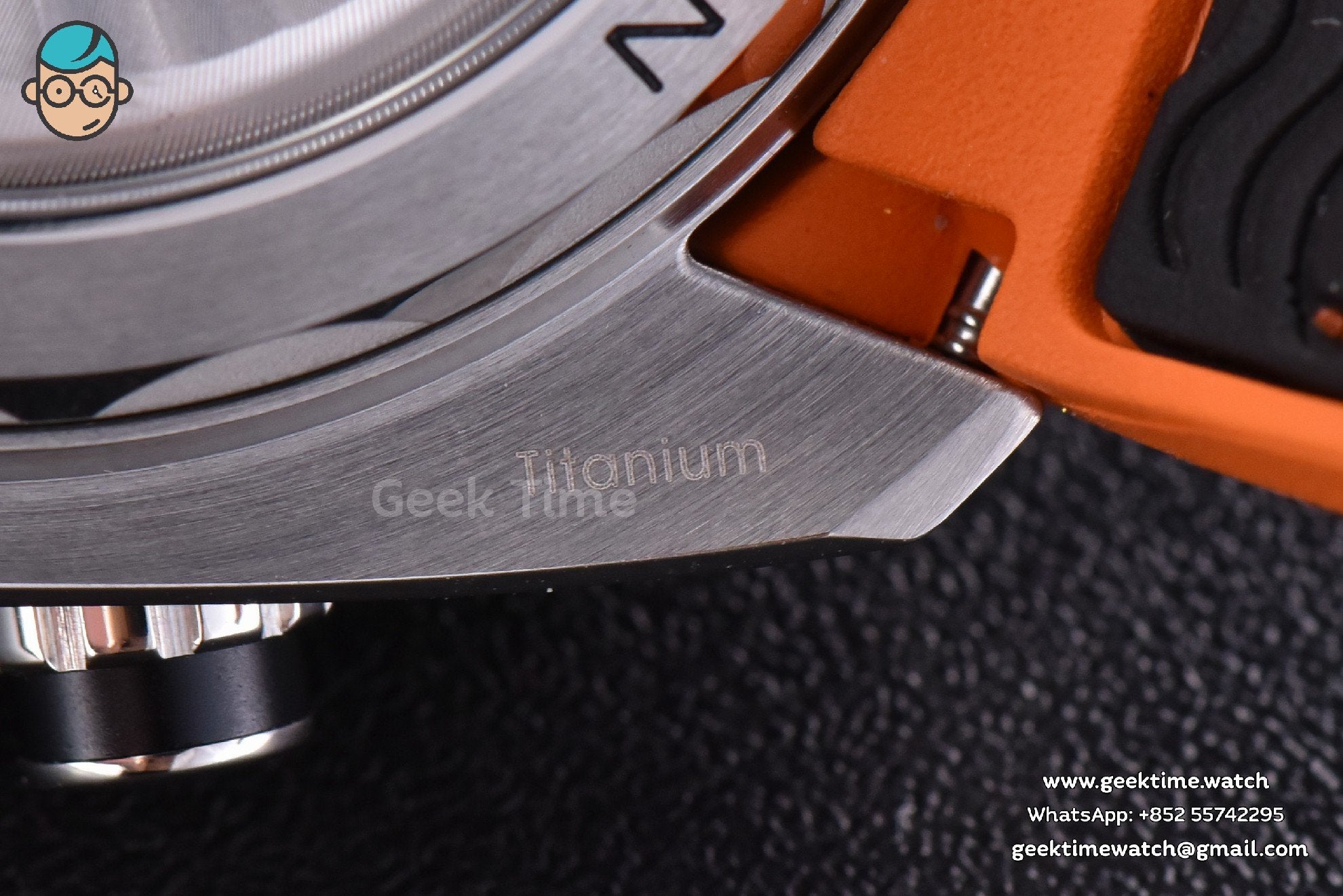 Planet Ocean Chrono 45.5mm OMF Gray Dial Orange/Black Rubber Strap A9900 - Image 28
