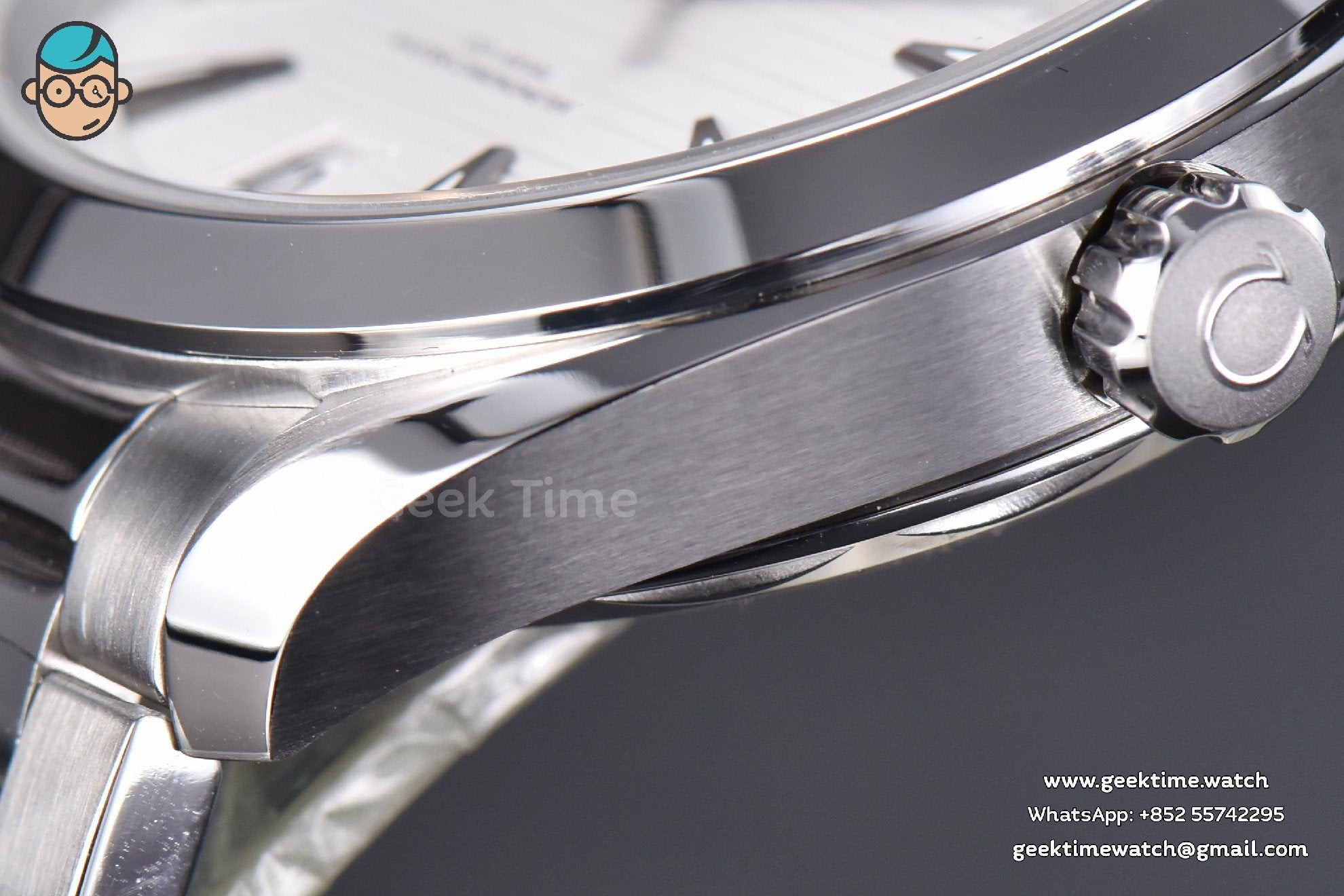 Aqua Terra 150M VSF 41mm quadrante bianco lancetta arancione indici argento bracciale SS A8900 - Image 8