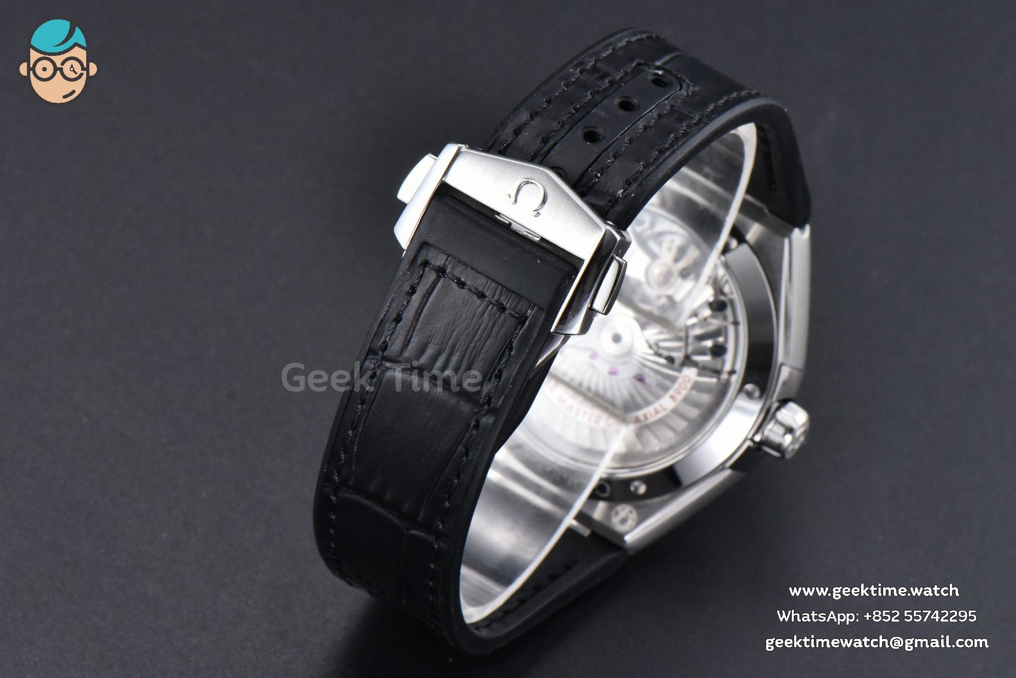Constellation 41mm VSF Black Ceramic Black Dial Black Gummy Strap A8900 - Image 26