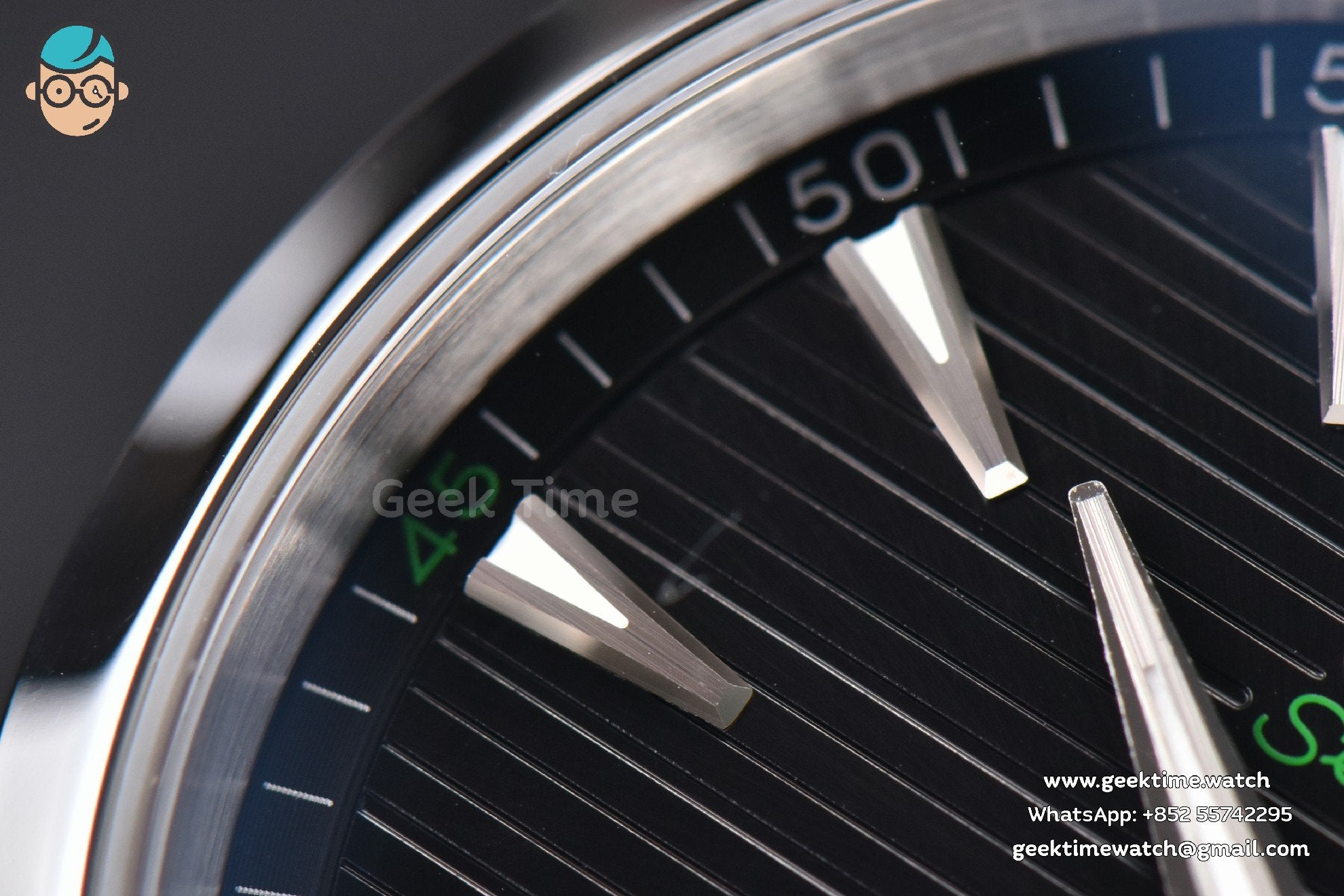 Aqua Terra 150M Master Chronometers VSF 41mm schwarzes Zifferblatt grüner Zeiger Nylonarmband A8900 - Image 5