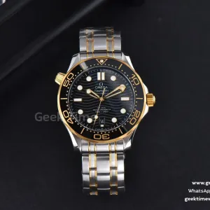 Seamaster Diver YG/SS 300M VSF 42mm schwarzes Zifferblatt YG/SS-Armband A8800