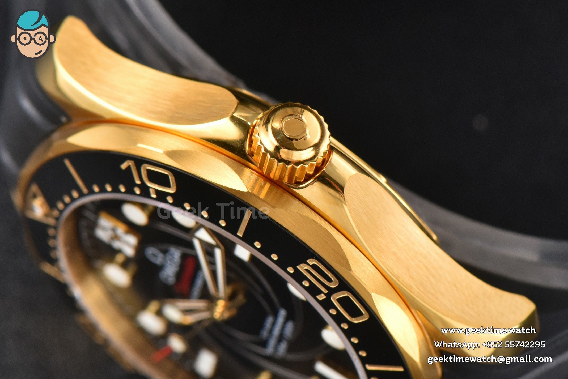 Seamaster Diver 007 YG/SS 300M VSF 42mm quadrante nero cinturino in caucciù A8800 - Image 9