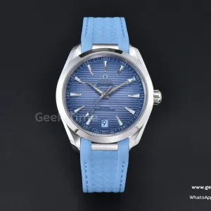 Aqua Terra 150m 41mm VSF quadrante blu Summer cinturino in caucciù A8900