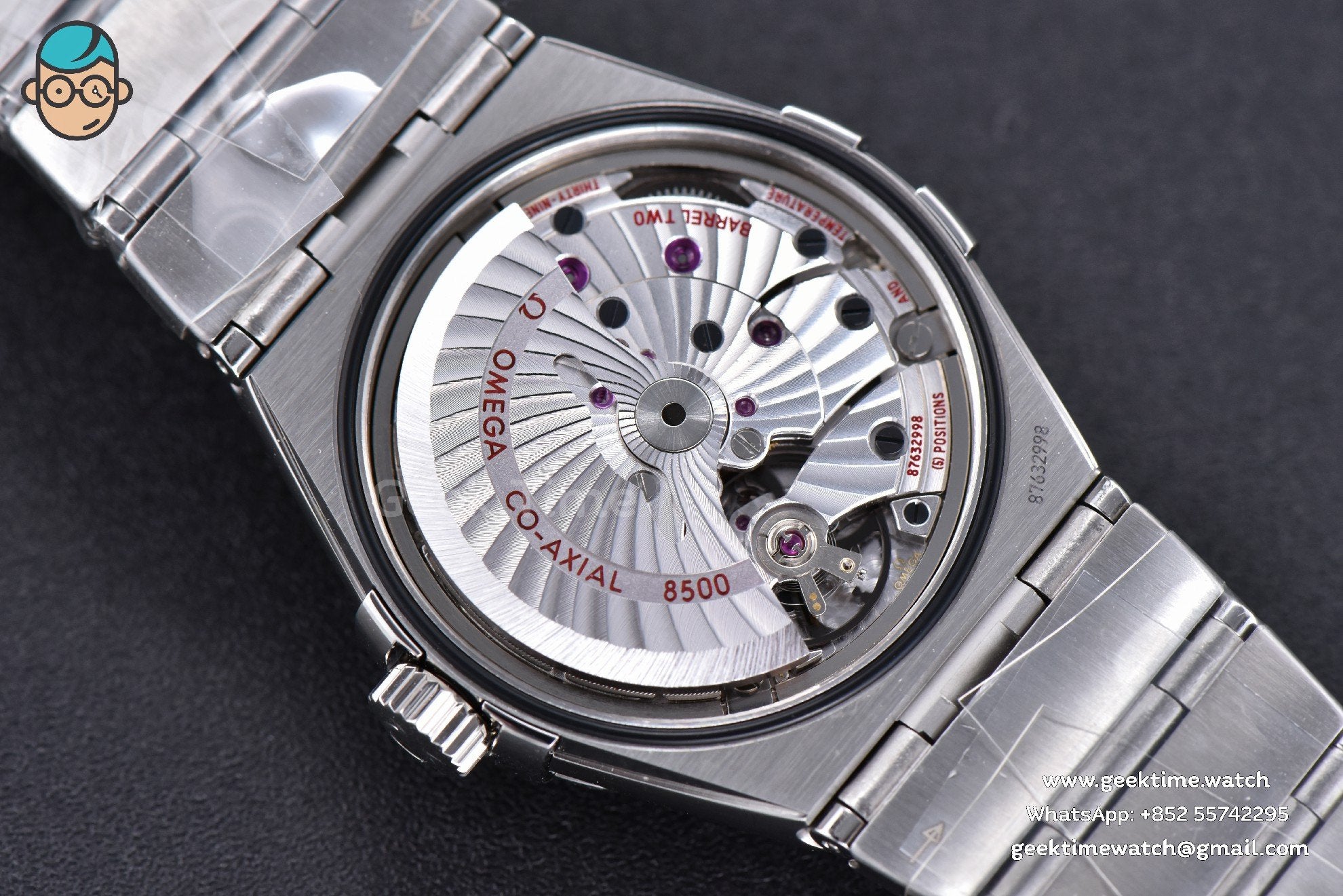Constellation 38mm SS VSF Silver Dial Stick Markers on SS Bracelet A8500 Super Clone - Image 16