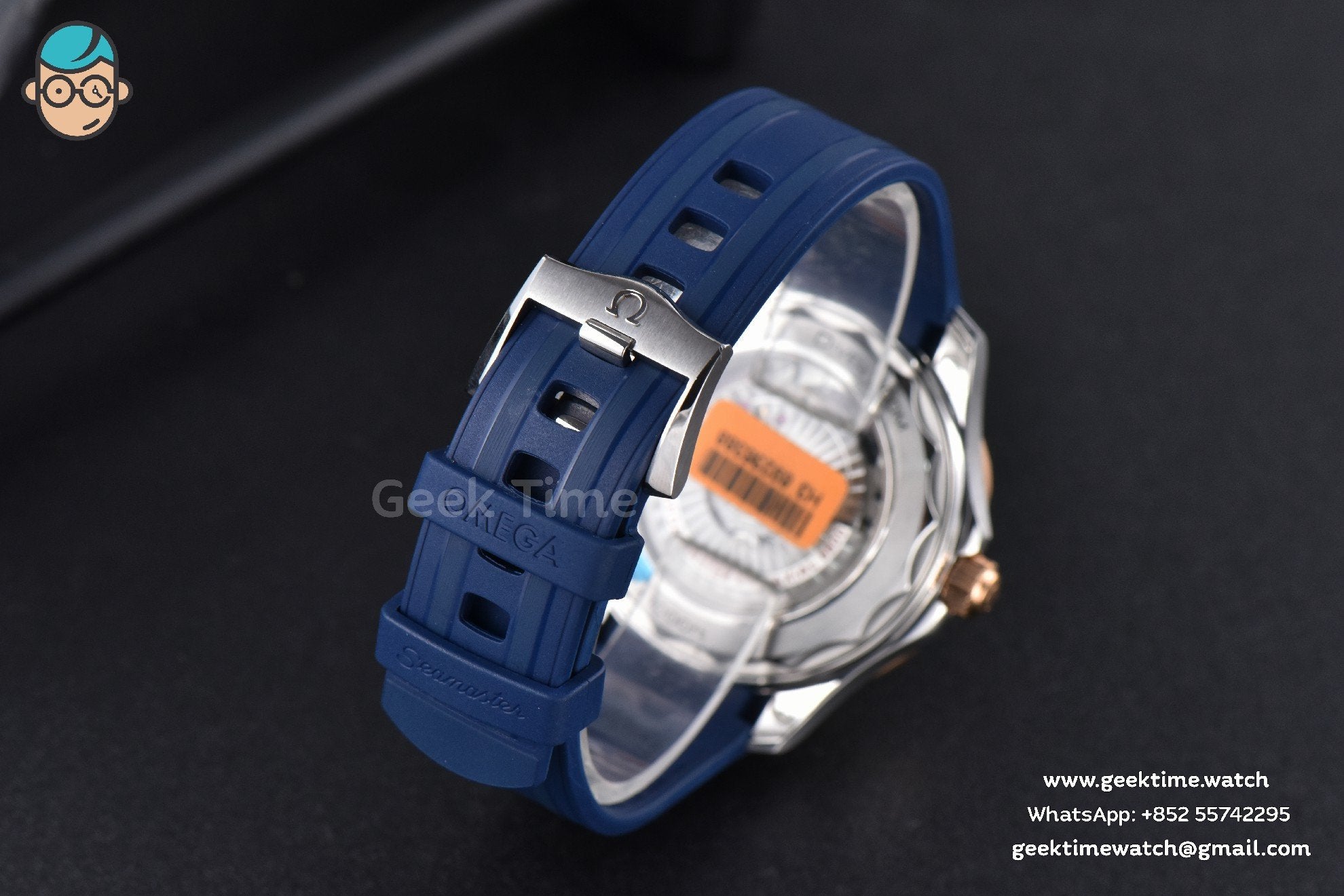 Seamaster Diver RG/SS 300M VSF 42mm cadran bleu bracelet caoutchouc A8800 - Image 20