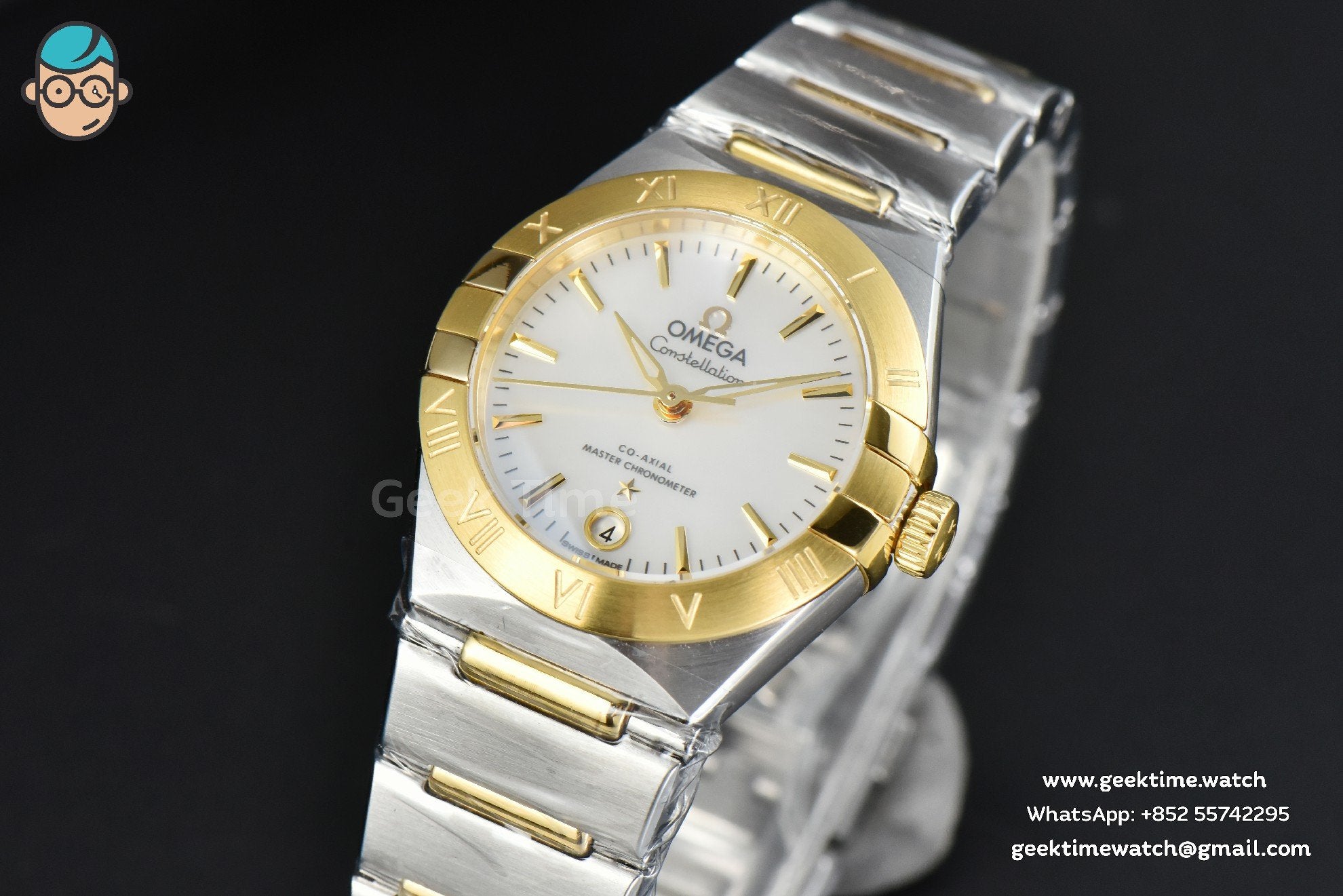 Constellation 29mm TWSF YG Perlmutt-Zifferblatt YG/SS-Armband A8700 - Image 2