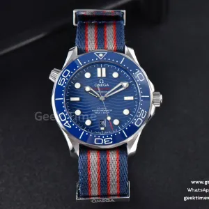 Seamaster Diver 300M VSF 42mm blaues Zifferblatt Nylonarmband A8800