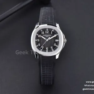 Aquanaut 5167 40mm 3KF quadrante nero cinturino in caucciù nero A324