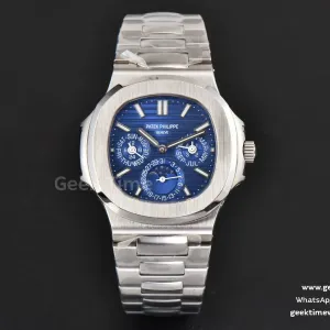 Nautilus 5740 40mm TWF blaues Zifferblatt SS-Armband A240