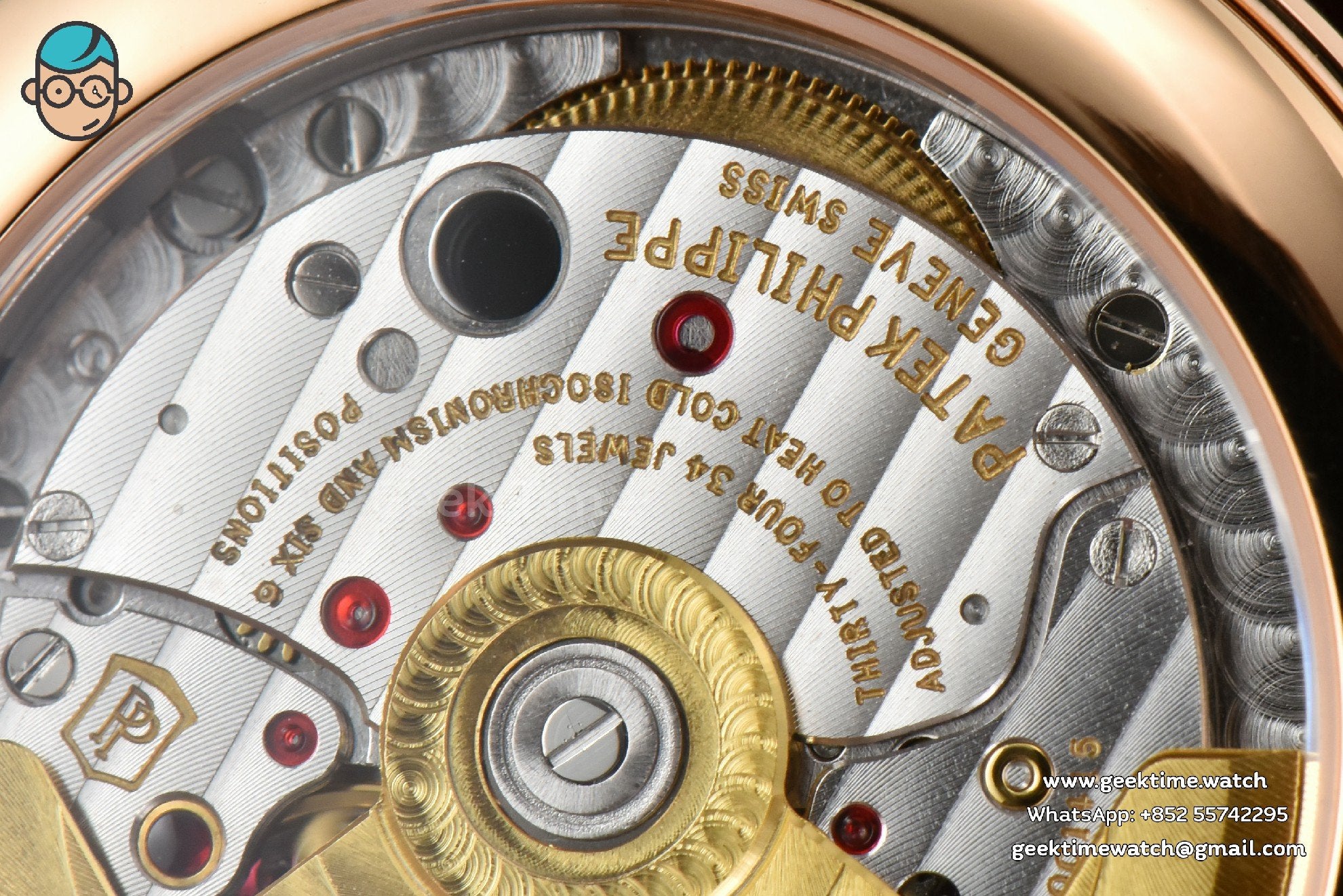Annual Calendar 5396 Moonphase 38.5mm ZF RG quadrante bianco digitale cinturino in pelle marrone MY9015 - Image 16