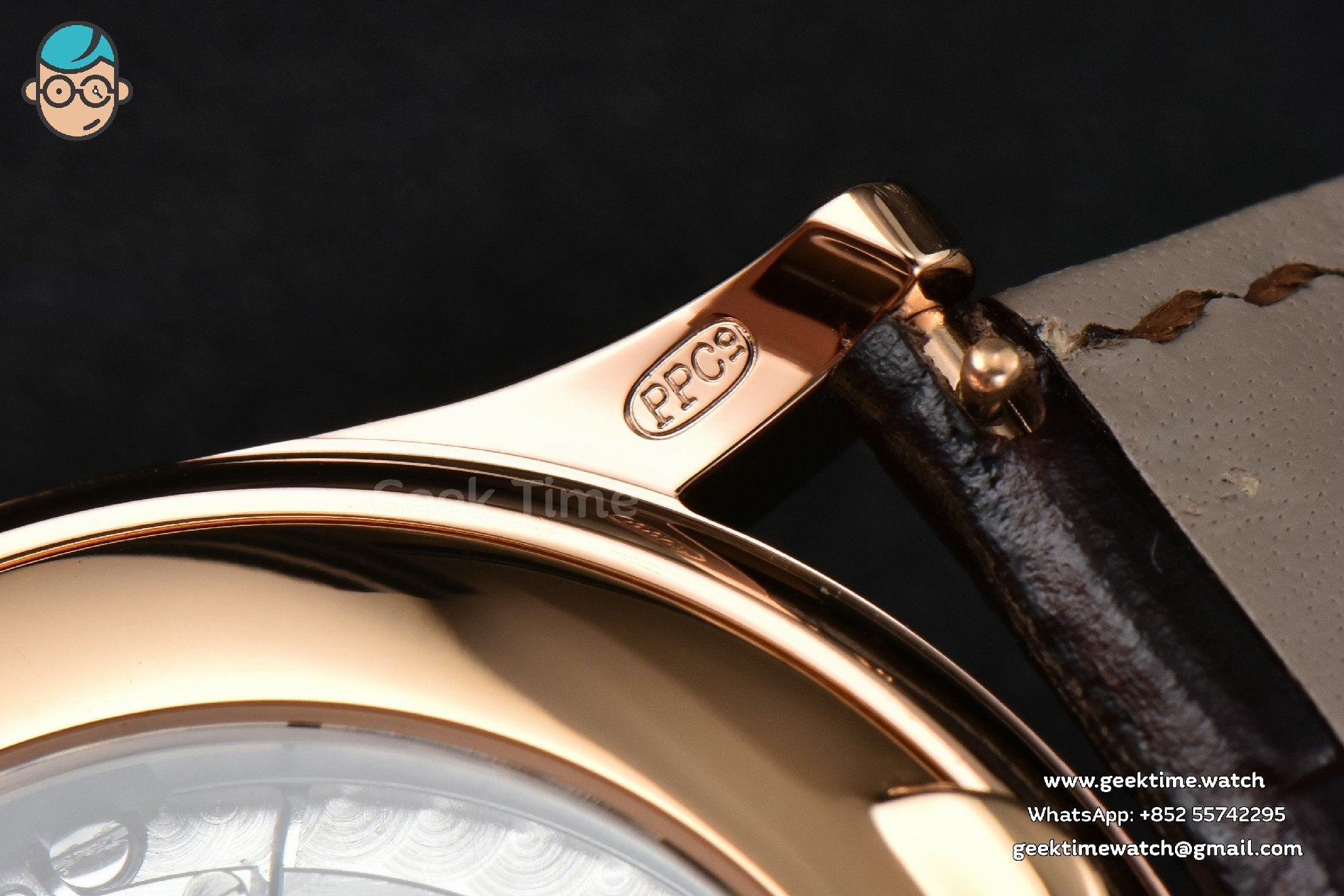 Annual Calendar 5396 Moonphase 38.5mm ZF RG quadrante bianco digitale cinturino in pelle marrone MY9015 - Image 20
