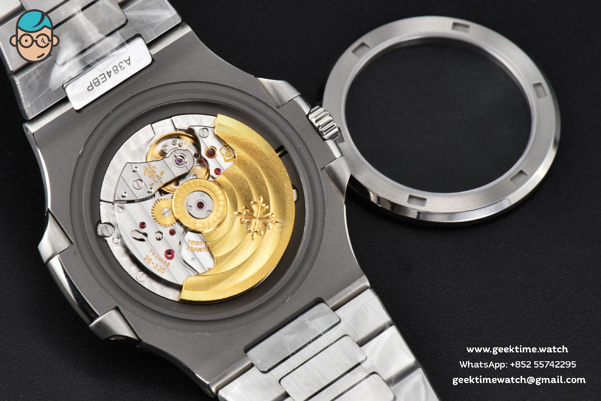Nautilus 5711 PPF 40mm quadrante verde bracciale SS A324SC - Image 19