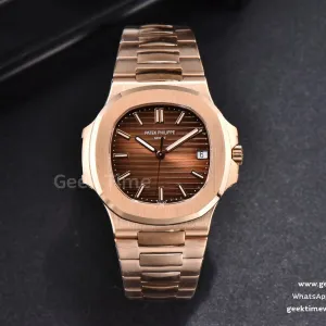Nautilus 5711R 40mm 3KF cadran marron bracelet RG A324 V3