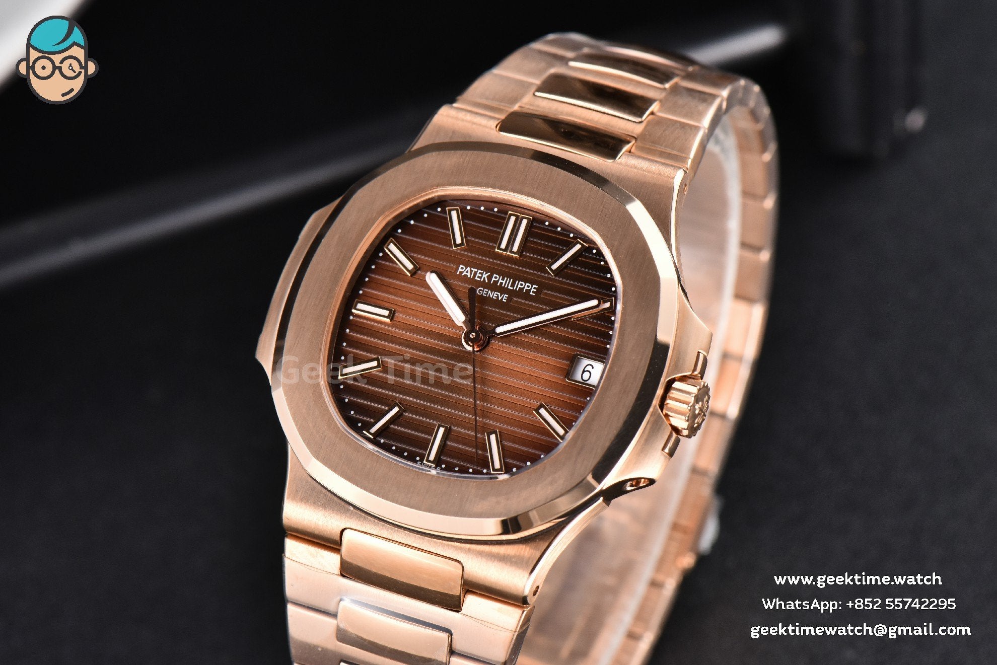 Nautilus 5711R 40mm 3KF Brown Dial RG Bracelet A324 V3 - Image 2
