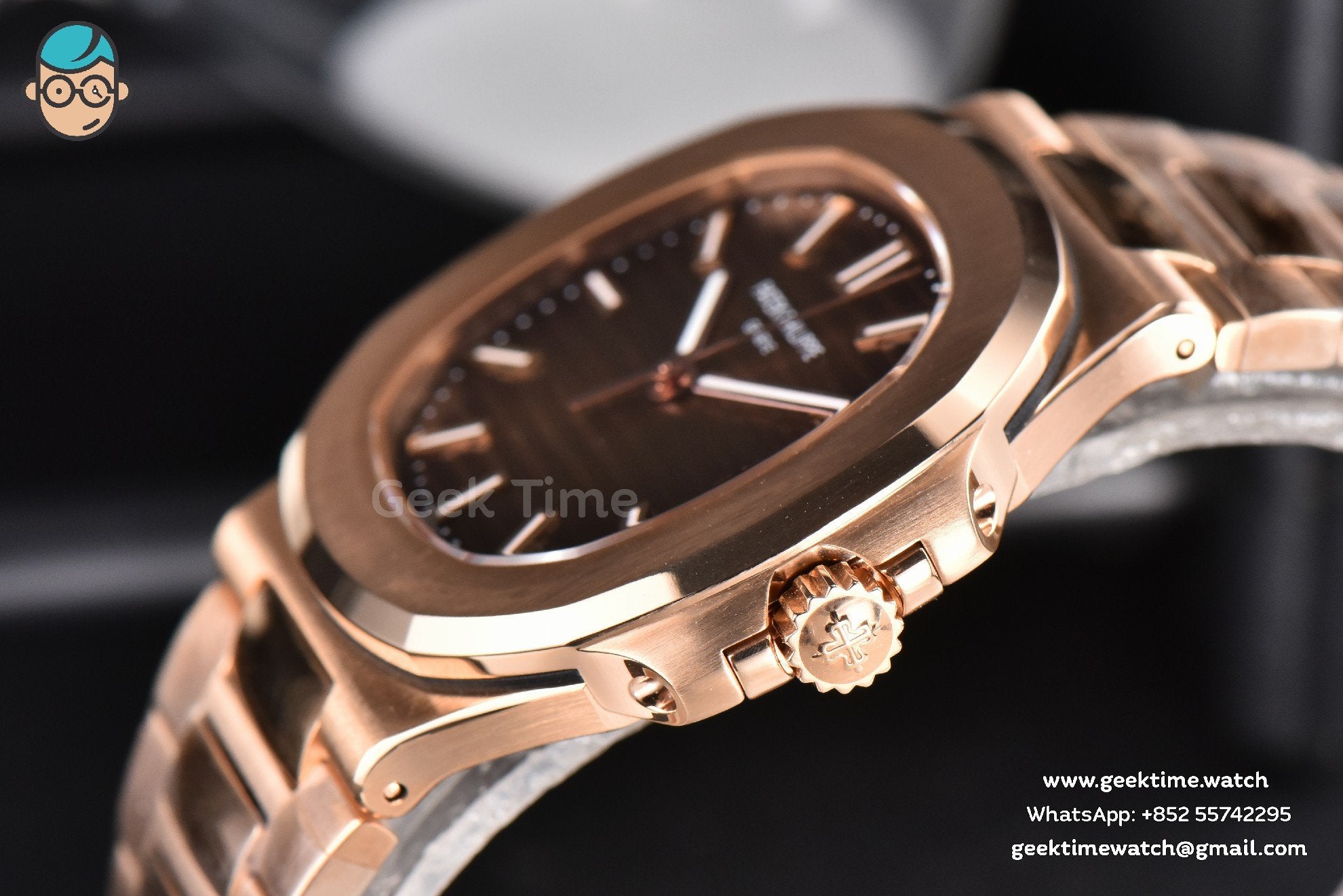 Nautilus 5711R 40mm 3KF Brown Dial RG Bracelet A324 V3 - Image 7