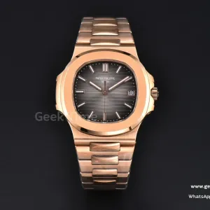 Nautilus 5711/1R RG PPF 40mm cadran texturé gris bracelet RG 324CS V4