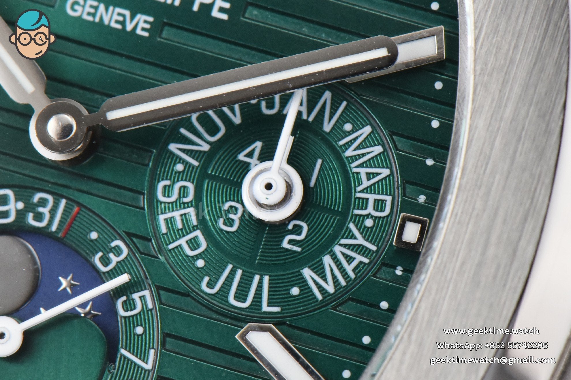 Nautilus 5740 40mm TWF Green Dial SS Bracelet A240 - Image 5