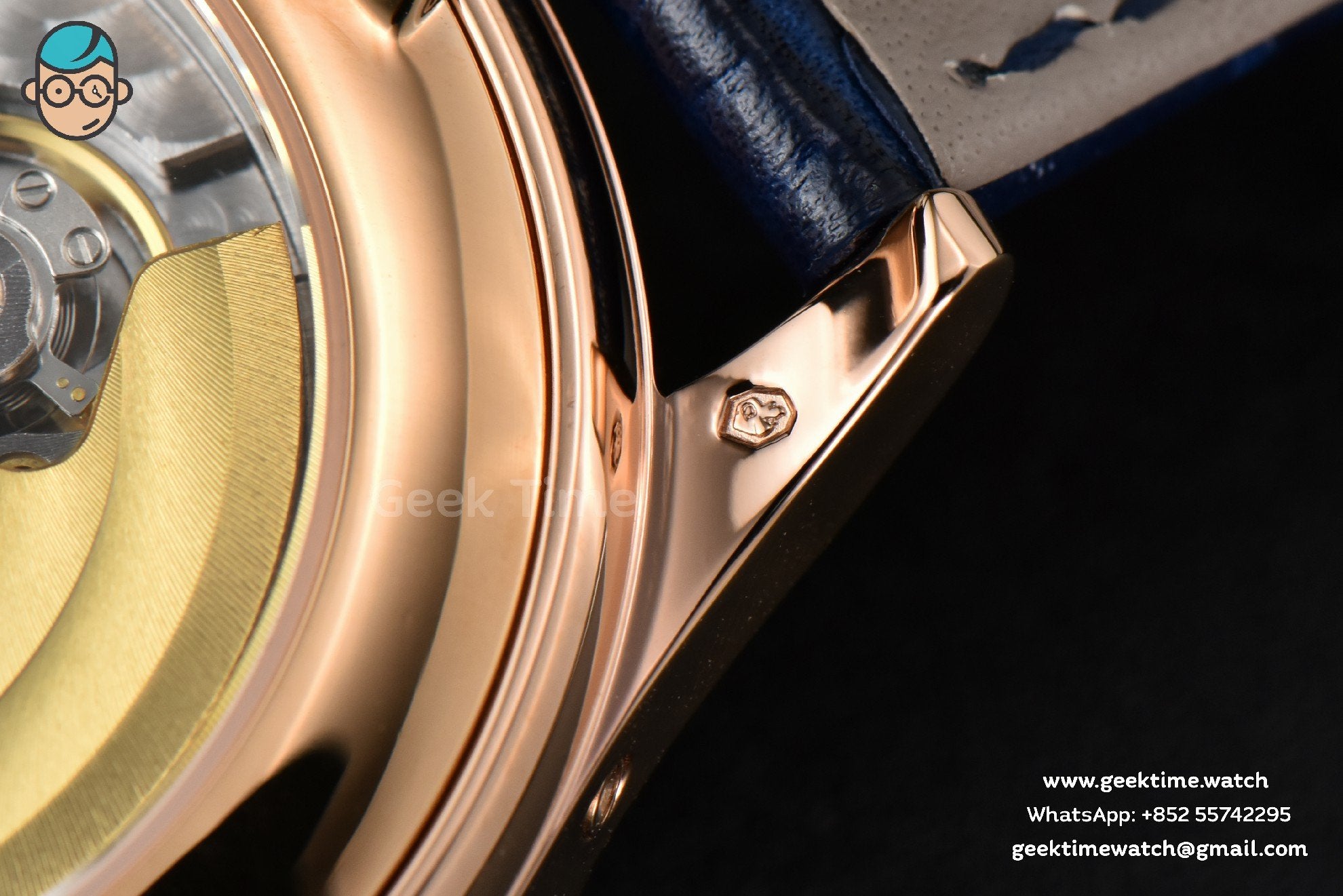 Annual Calendar 5396 Moonphase 38.5mm ZF RG blaues Zifferblatt mit Stabindizes blaues Lederarmband MY9015 - Image 19
