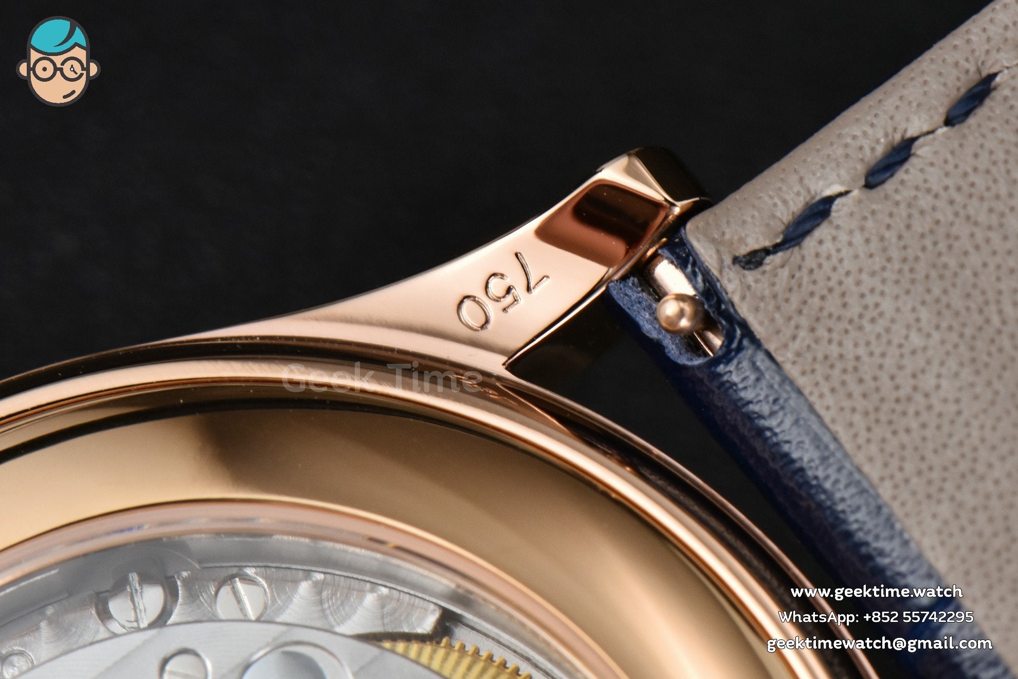 Annual Calendar 5396 Moonphase 38.5mm ZF RG blaues Zifferblatt mit Stabindizes blaues Lederarmband MY9015 - Image 20
