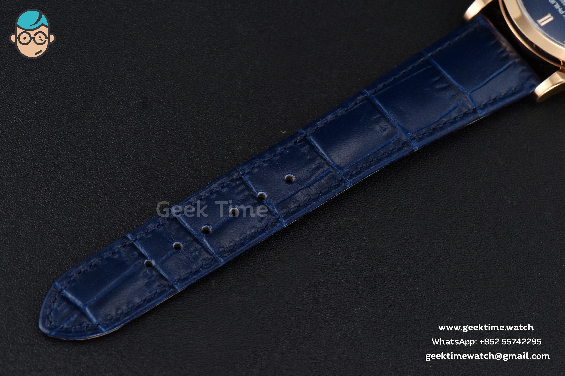 Annual Calendar 5396 Moonphase 38.5mm ZF RG blaues Zifferblatt mit Stabindizes blaues Lederarmband MY9015 - Image 22